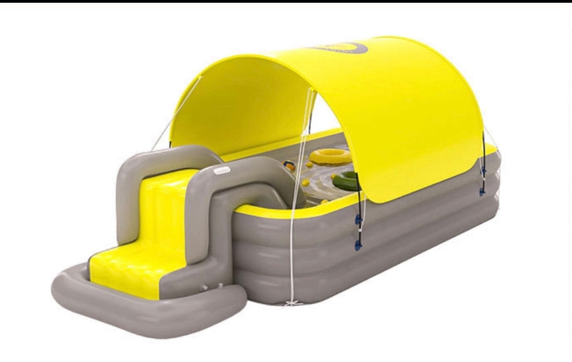 piscine gonflable avec toboggan