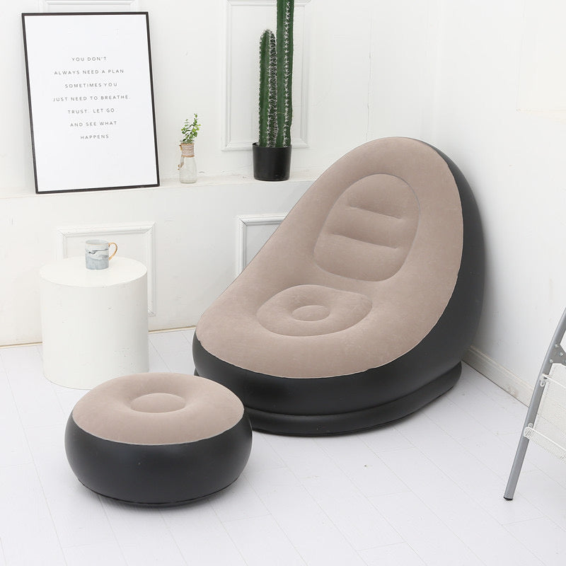 Inflatable Lounge Chair with Ottoman – Ultimate Comfort for Home Relaxation