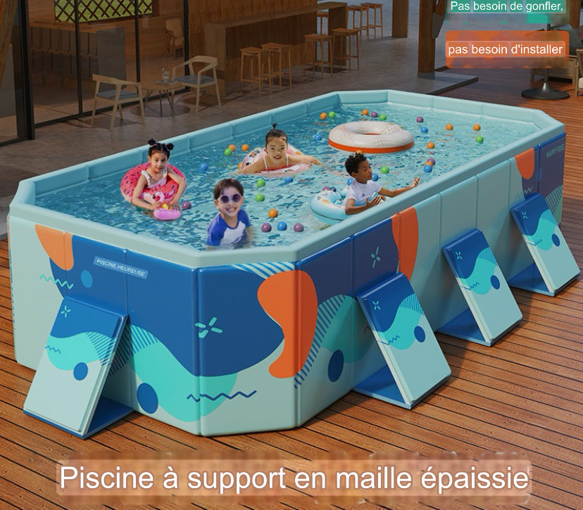 Piscine Gonflable Compacte Familiale “Joy of Life” - Confort et Amusement pour 1-10 Personnes