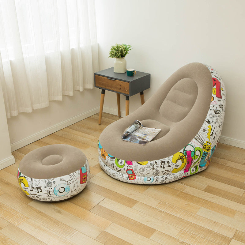 CosyPop Inflatable Armchair and Footrest Set