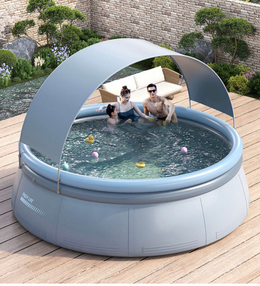 Piscine Gonflable Avec parasol: Votre Oasis Familiale pour un Été Rafraîchissant et Protégé