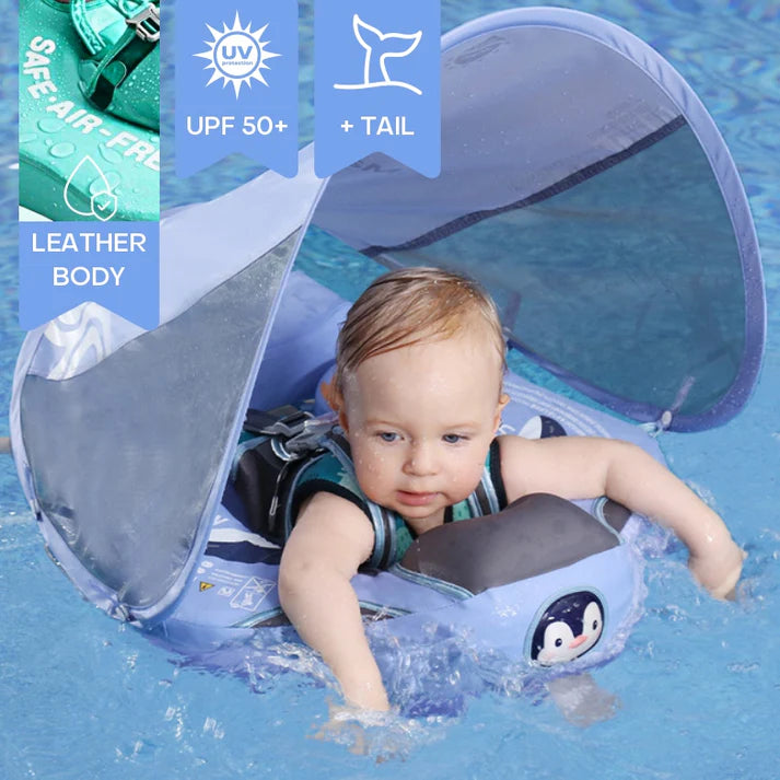 Baby Swimming Float with UV Protection Canopy – Safe and Comfortable Pool Time